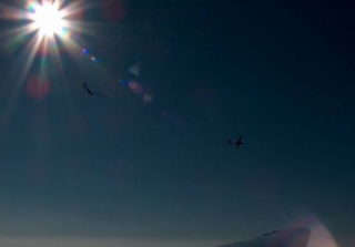  Gliders in the sky of Valence 